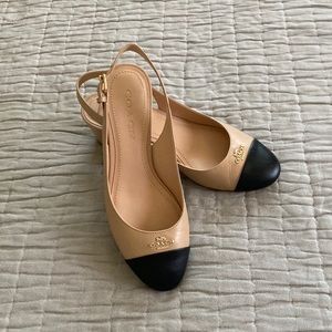 Coach “Erica” slingbacks